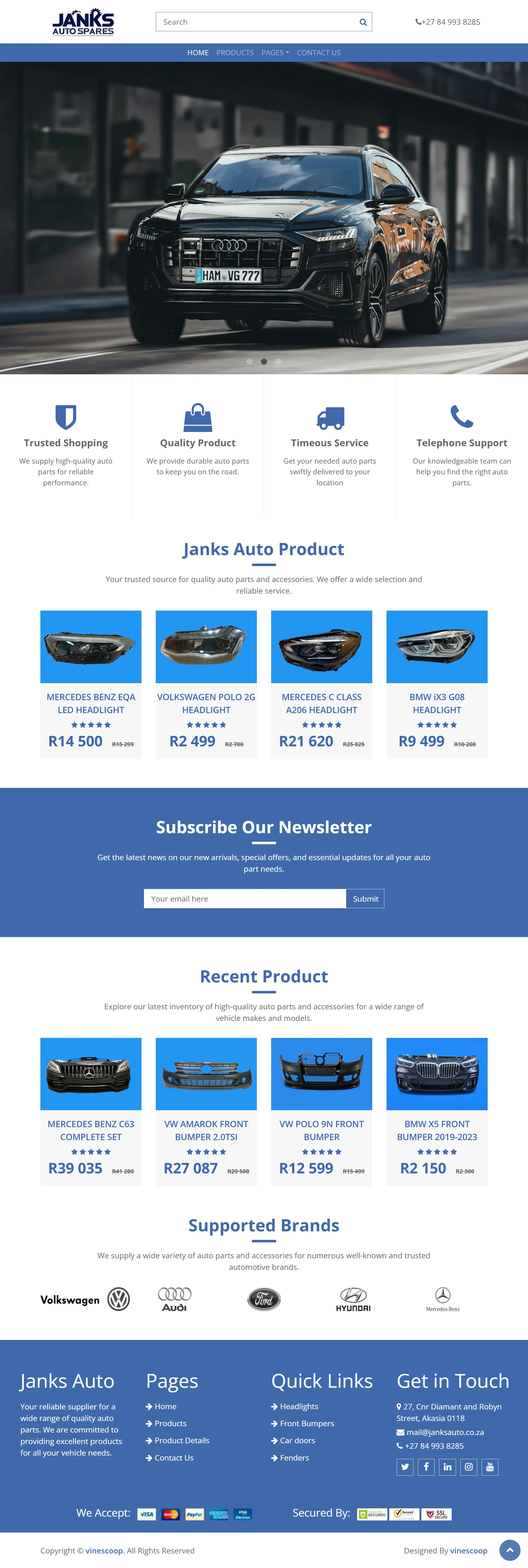 JanksAuto Website