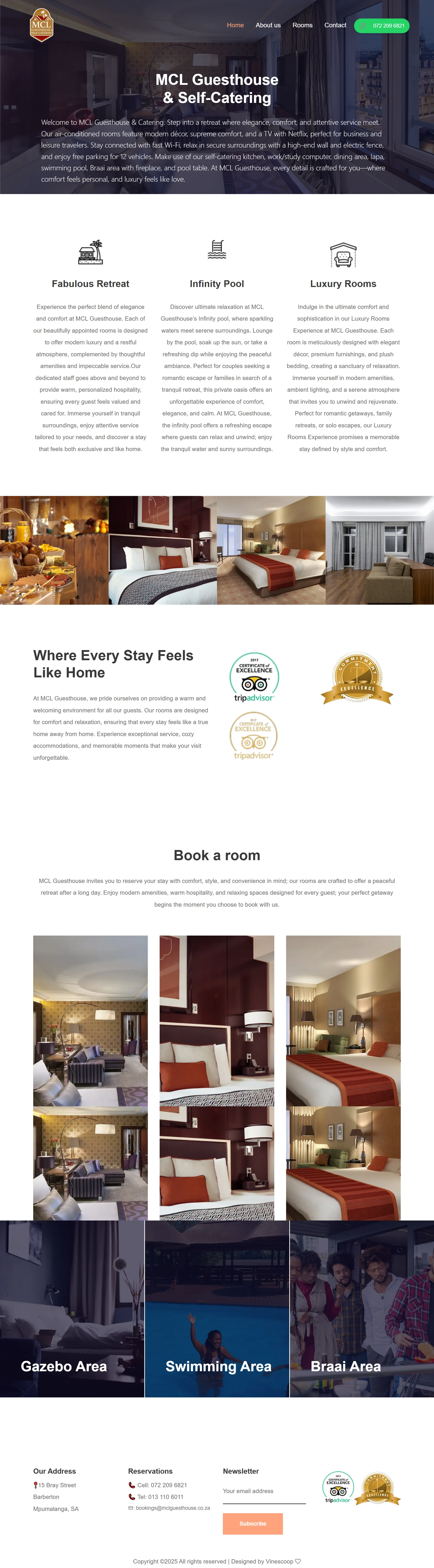 MCL Guesthouse Website